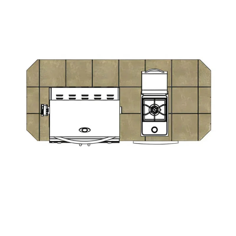 Cal Flame Baja Q 7 Ft. BBQ Grill Island - BBK-710 - Green Vista Living