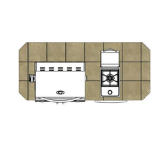 Cal Flame Baja Q 7 Ft. BBQ Grill Island - BBK-710 - Green Vista Living