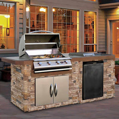 Cal Flame Baja Q 7 Ft. BBQ Grill Island - BBK-710 - Green Vista Living