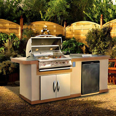 Cal Flame Baja Q 7 Ft. BBQ Grill Island - BBK-710 - Green Vista Living