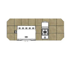 Cal Flame Bel Air Q 8 Ft. BBQ Grill Island - BBK810 - Green Vista Living