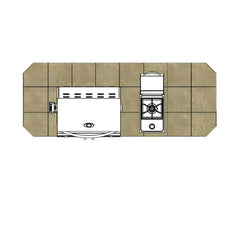 Cal Flame Bel Air Q 8 Ft. BBQ Grill Island - BBK810 - Green Vista Living