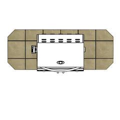 Cal Flame Kona 6 Ft. BBQ Grill Island - BBK601 - Green Vista Living