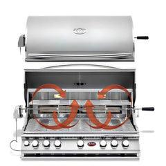 Cal Flame Convection 40 Inch 5 Burner Built In Grill - Green Vista Living