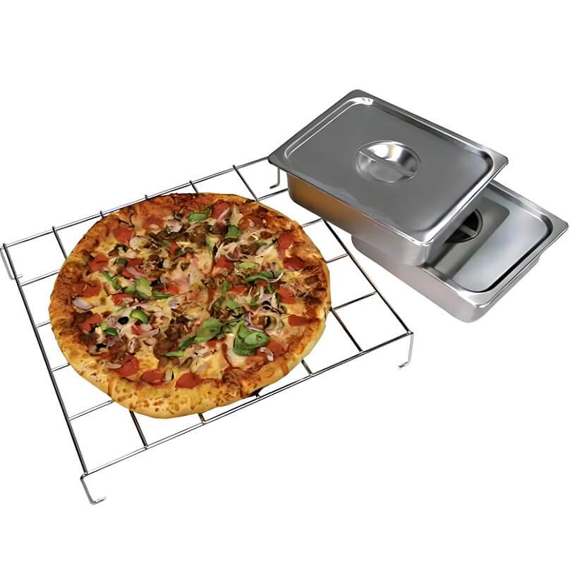 Cal Flame 2-in-1 Built-In 110V Electric Outdoor Warming & Pizza Oven - Green Vista Living