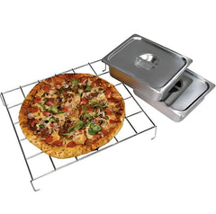 Cal Flame 2-in-1 Built-In 110V Electric Outdoor Warming & Pizza Oven - Green Vista Living