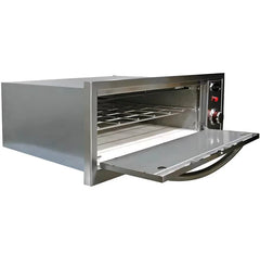 Cal Flame 2-in-1 Built-In 110V Electric Outdoor Warming & Pizza Oven - Green Vista Living