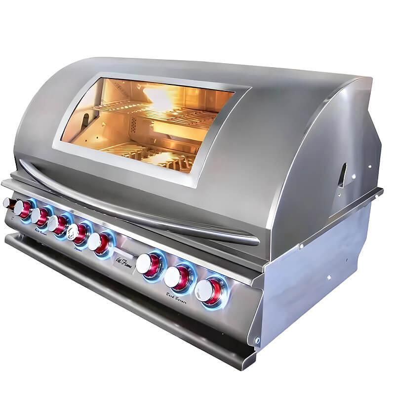 Cal Flame Top Gun Convection 40 Inch 5 Burner Built In Grill - BBQ19875CTG - Green Vista Living