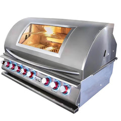 Cal Flame Top Gun Convection 40 Inch 5 Burner Built In Grill - BBQ19875CTG - Green Vista Living