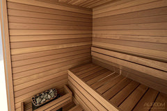 Auroom Cala Glass Cabin Sauna Kit - Green Vista Living