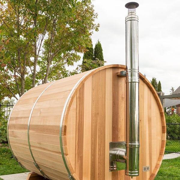 Dundalk Leisurecraft Chimney & Heat Shield Set For Barrel, POD, & Luna Saunas - Green Vista Living
