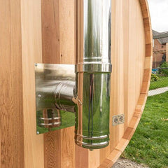 Dundalk Leisurecraft Chimney & Heat Shield Set For Barrel, POD, & Luna Saunas - Green Vista Living