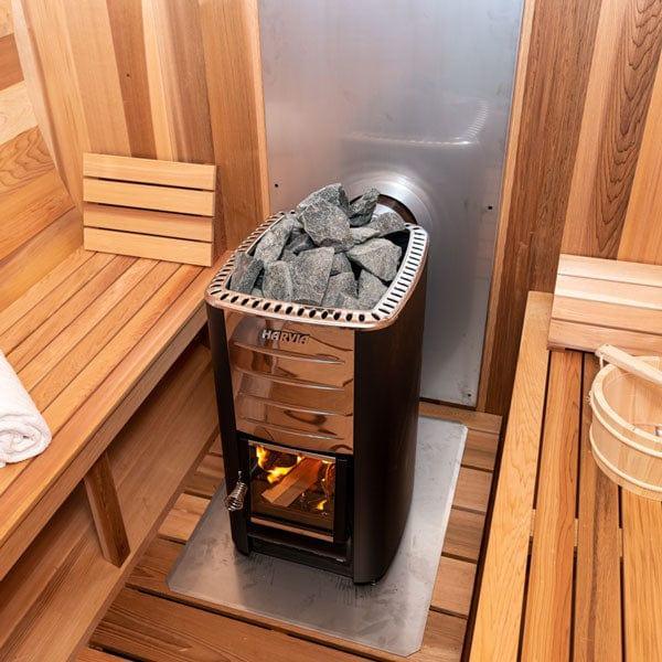 Dundalk Leisurecraft Chimney & Heat Shield Set For Barrel, POD, & Luna Saunas - Green Vista Living