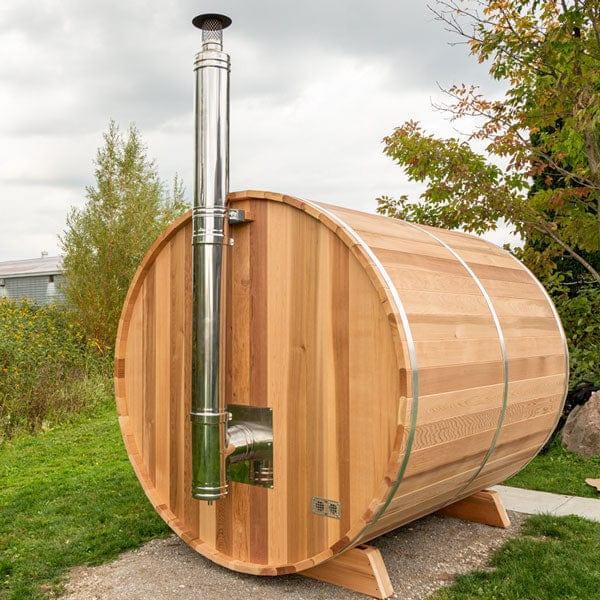 Dundalk Leisurecraft Chimney & Heat Shield Set For Barrel, POD, & Luna Saunas - Green Vista Living