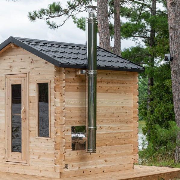 Dundalk Leisurecraft Chimney & Heat Shield Set For Georgian Sauna - Green Vista Living
