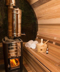 Dundalk Leisurecraft Chimney & Heat Shield Set with Water Tank for Panoramic Saunas - Green Vista Living