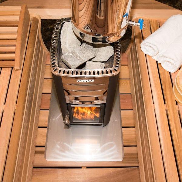 Dundalk Leisurecraft Chimney & Heat Shield with Water Tank for Saunas with Full Back Wall - Green Vista Living