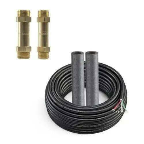 Control wire kit with two brass couplers and insulated cable for air handlers
