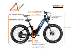 Cyrusher Trax 2.0 Step-Thru Full-Suspension E-Bike