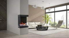 Amantii Wall Mount Cube 20 inch Indoor Outdoor 3 Sided Electric Fireplace - Green Vista Living