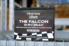 12.8V 25AH - "THE FALCON" - MONSTER RACING LITHIUM - Green Vista Living