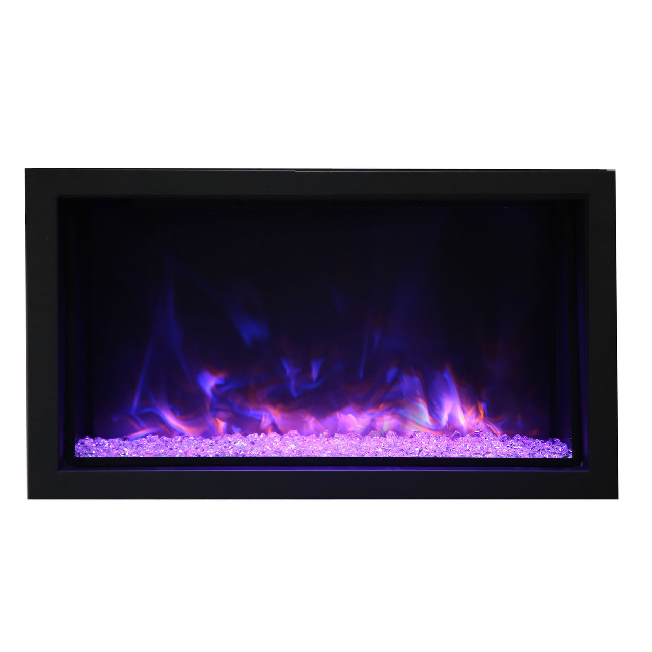 Amantii Tru-View XL XT 40 Inch Indoor Outdoor 3 Sided Electric Fireplace - Green Vista Living