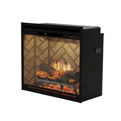 Dimplex Revillusion 24" Built-in Electric Firebox With Herringbone Backer