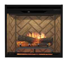 Dimplex Revillusion 24" Built-in Electric Firebox With Herringbone Backer