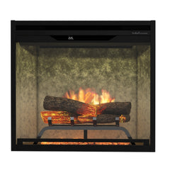 Dimplex Revillusion 24" Built-in Electric Firebox With Weathered Concrete Backer