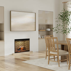 Dimplex Revillusion 30" Built-in Electric Firebox With Herringbone Backer