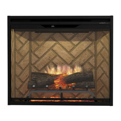 Dimplex Revillusion 30" Built-in Electric Firebox With Herringbone Backer