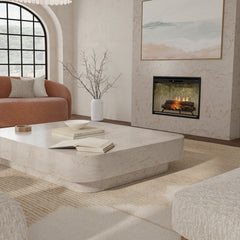 Dimplex Revillusion 30" Built-in Electric Firebox With Weathered Concrete Backer
