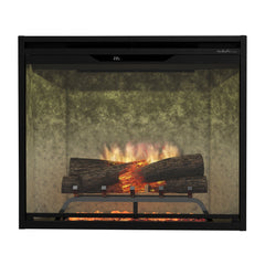 Dimplex Revillusion 30" Built-in Electric Firebox With Weathered Concrete Backer