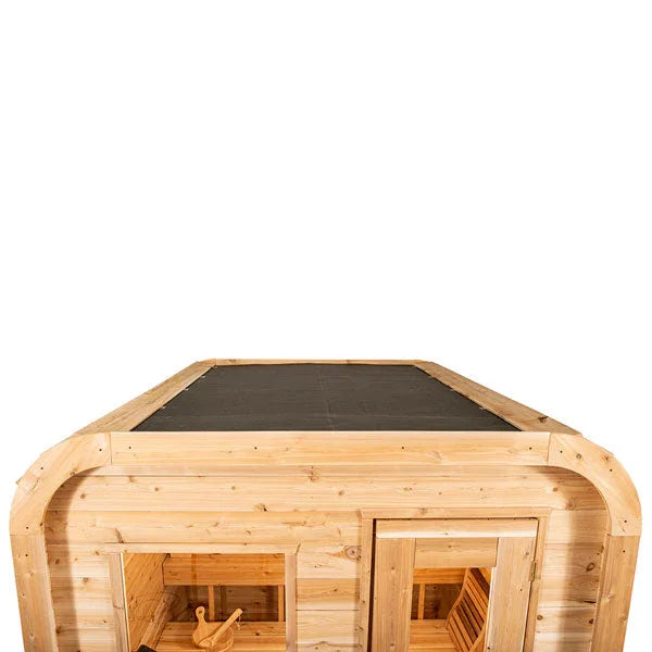 Dundalk Leisurecraft Canadian Timber 2-4 Person Luna Outdoor Traditional Sauna - Green Vista Living