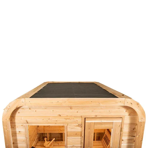 Dundalk Leisurecraft Canadian Timber 2-4 Person Luna Outdoor Traditional Sauna - Green Vista Living
