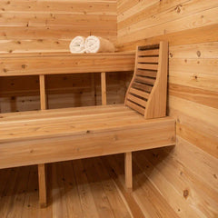 Dundalk Leisurecraft Canadian Timber 2-4 Person Luna Outdoor Traditional Sauna - Green Vista Living