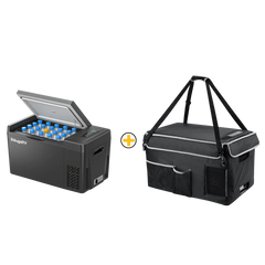 BougeRV 12V 23 Quart Portable Fridge Black For Travel - Green Vista Living
