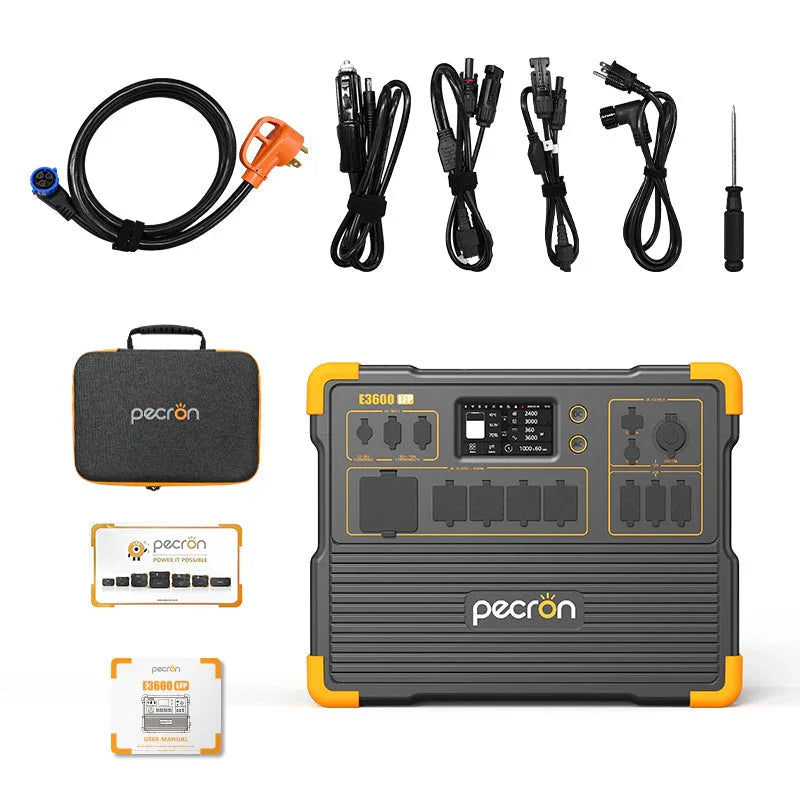 PECRON E3600LFP Portable Power Station 3600W 3072Wh - Green Vista Living
