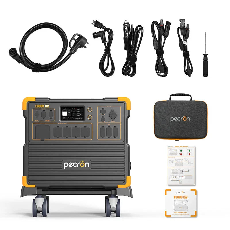 PECRON E3800LFP Portable Power Station 4200W 3840Wh - Green Vista Living