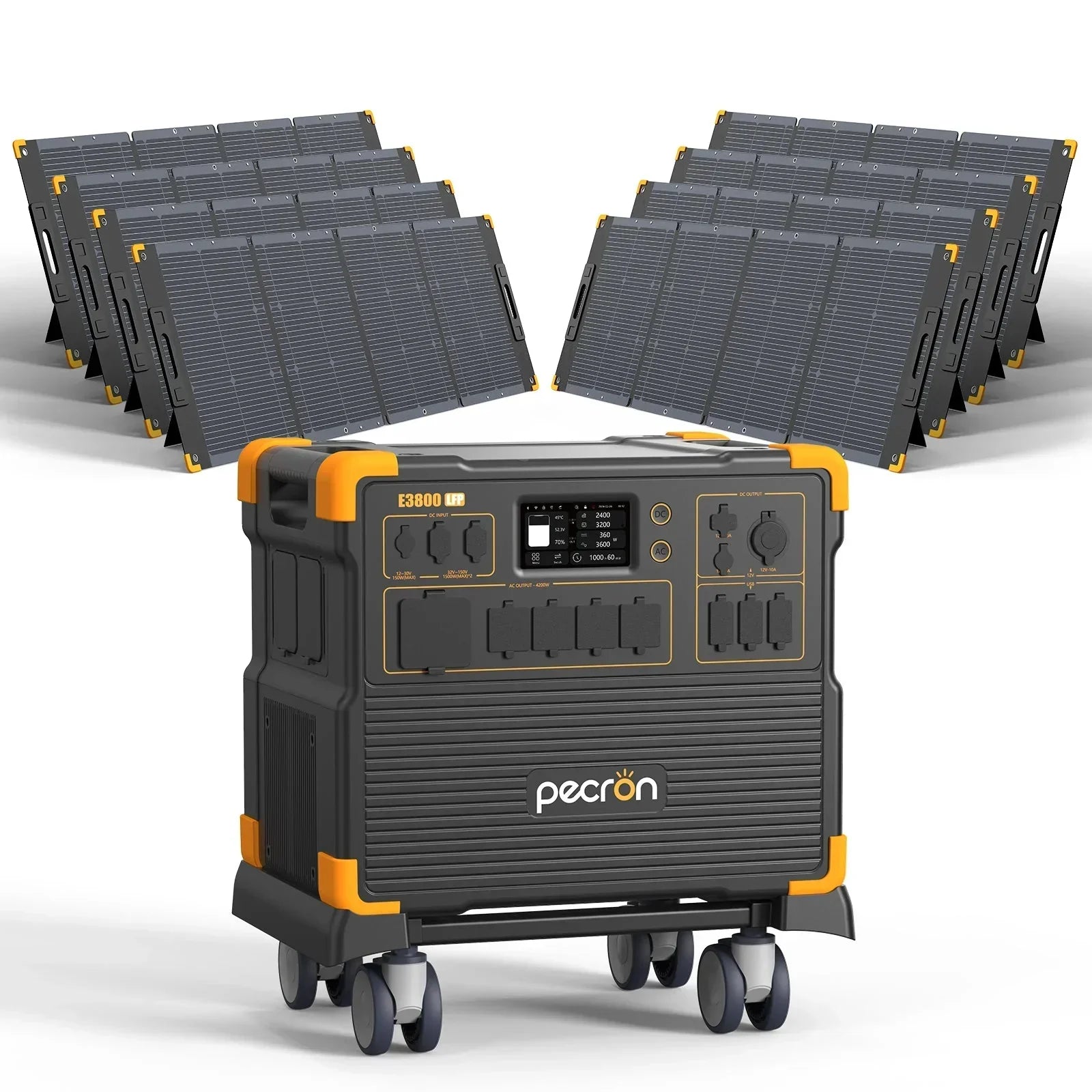 PECRON E3800LFP Portable Power Station 4200W 3840Wh - Green Vista Living