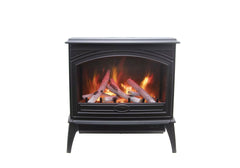 Amantii E70-NA Lynwood Series - 70 cm Freestand Electric Stove Featuring a Cast Iron Frame and a 10 Piece Birch Log Set - Green Vista Living