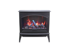 Amantii E50-NA Lynwood Series - 50 cm Freestand Electric Stove Featuring a Cast Iron Frame and a 10 Piece Birch Log Set - Green Vista Living