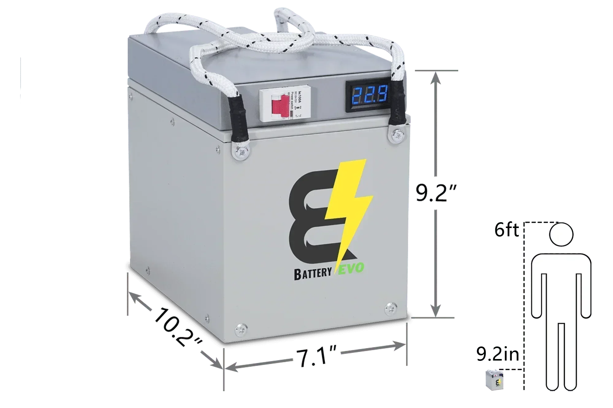 BatteryEVO 24V Eagle 2x Battery Kit (120Ah - 3kWh) - Green Vista Living