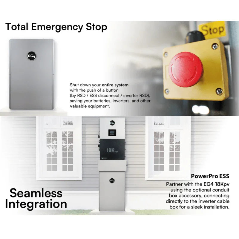 EG4 6K XP & EG4 PowerPro WallMount Battery Bundle (ESS) 14.3kWh Capacity | 10-Year Warranty - Green Vista Living