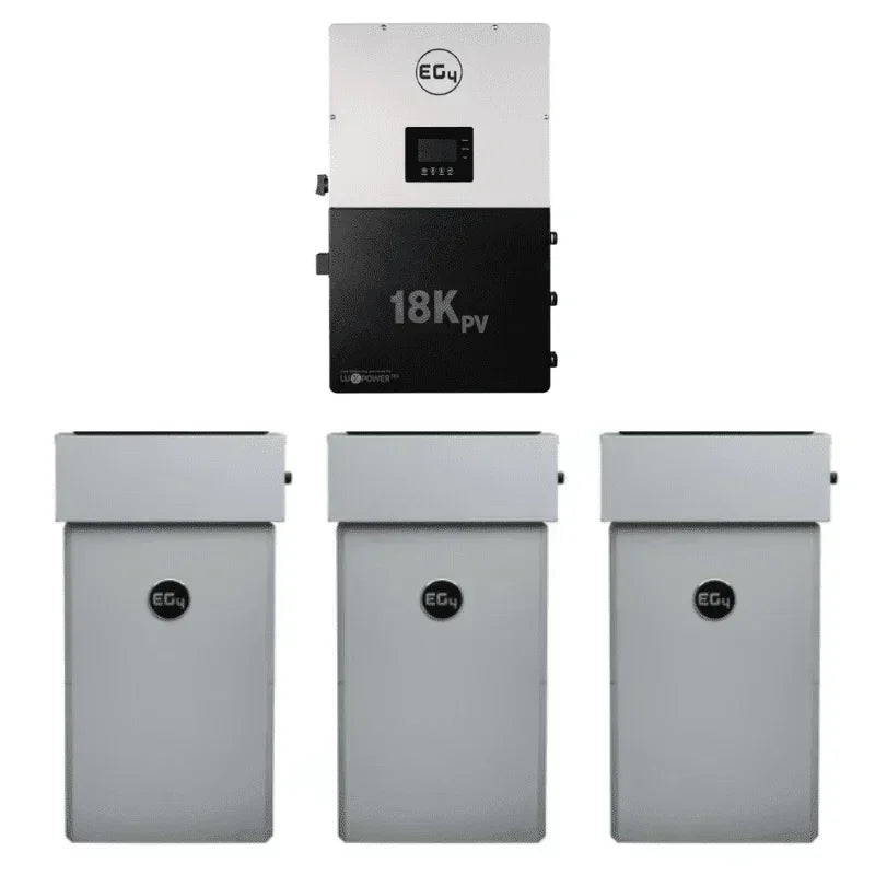 EG4 18K PowerPro ESS 14.3kWh - 28.6kWh Capacity | EG4-18Kpv & EG4-PowerPro WallMount Battery Bundle | 10-Year Warranty - Green Vista Living