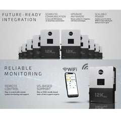 EG4 12kPV Hybrid Inverter 12000W Input 120/240V Split Phase | All-In-One Hybrid Solar Inverter - Green Vista Living