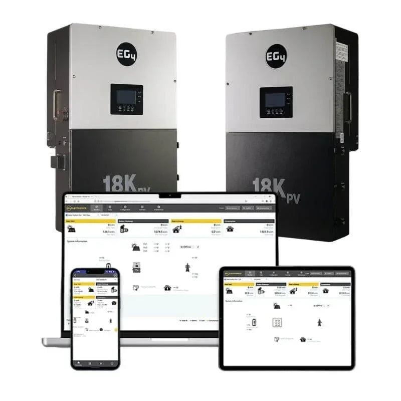 EG4 18k PV Hybrid Inverter 18000W PV Input EG4-18KPV-12LV - Green Vista Living