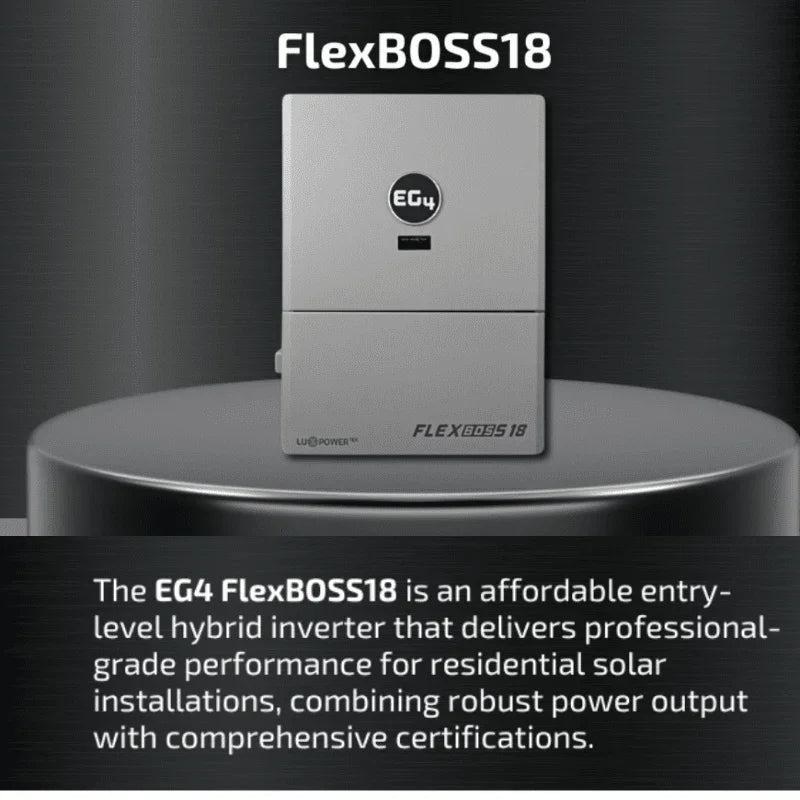 EG4 FlexBOSS18 13kW AC Hybrid Inverter | 48V Split Phase | 18kW PV Input - Green Vista Living