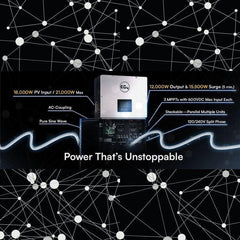 EG4 18k PV Hybrid Inverter 18000W PV Input EG4-18KPV-12LV - Green Vista Living