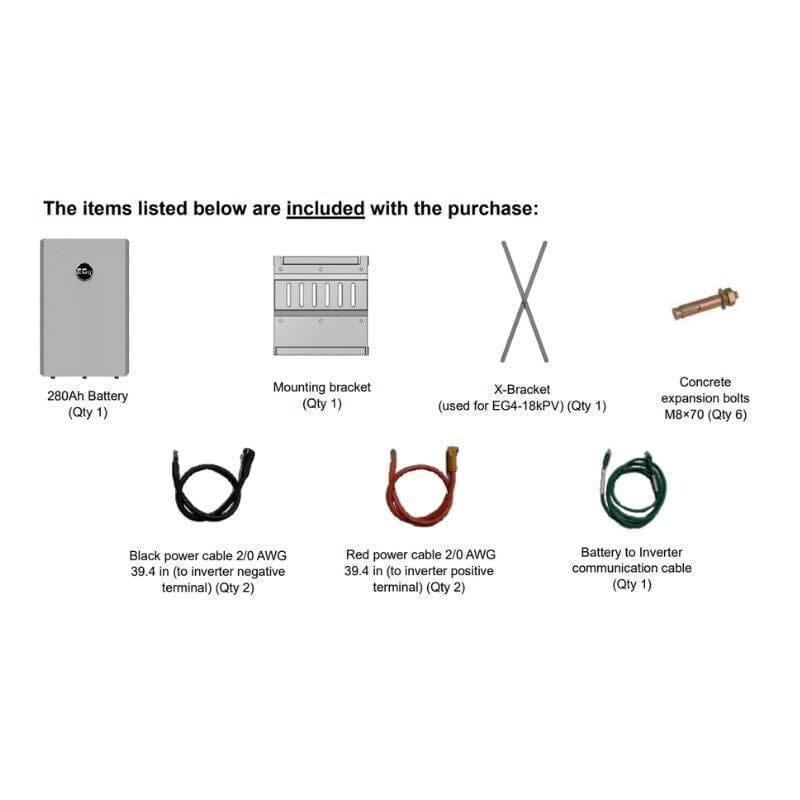 EG4 18K PowerPro ESS 14.3kWh - 28.6kWh Capacity | EG4-18Kpv & EG4-PowerPro WallMount Battery Bundle | 10-Year Warranty - Green Vista Living